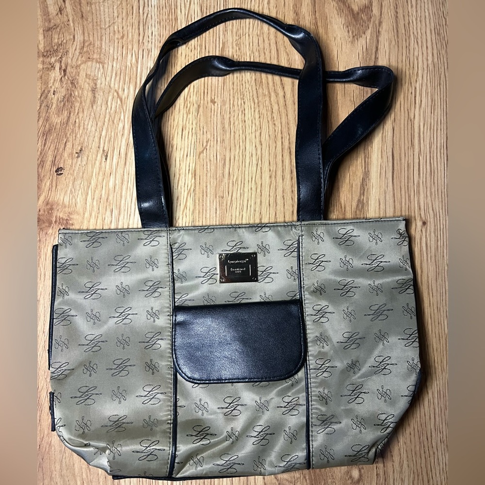 Longaberger Homestead Purse Handbag Gold Accents Established 1978